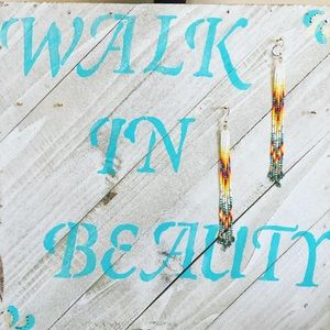 Sunburst Beaded Earrings